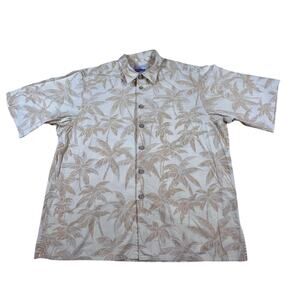 Reyn Spooner MLB Baseball Genuine Merchandise Hawaiian Palm Tree Yellow Men XL